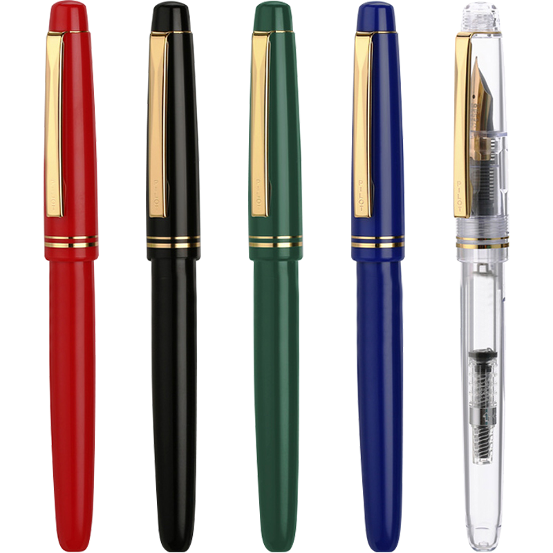 PILOT 78G Fountain Pen for Primary School Students Grades 3-6, Calligraphy Practice Pen for Adults, High-Quality Signature Pen, Stationery Gift Box Set, Vintage Series, Black EF Nib