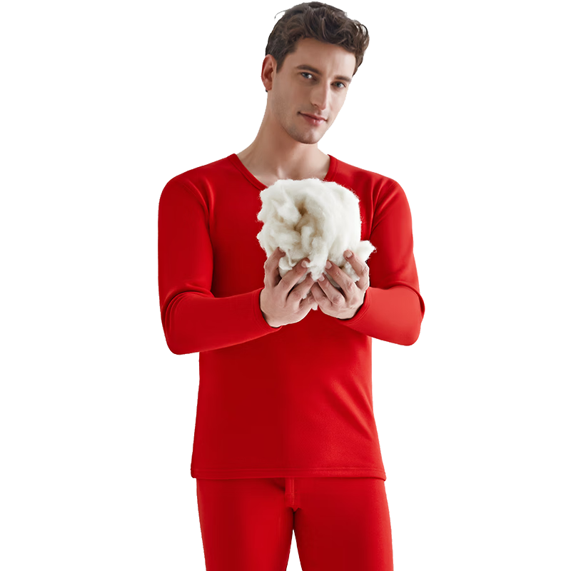 Hengyuanxiang [Wool Thickened] Thermal Underwear for Men, Fleece-Lined And Thickened Long Fleece Autumn Top And Pants Set, Suitable for Both Men And Women in Winter