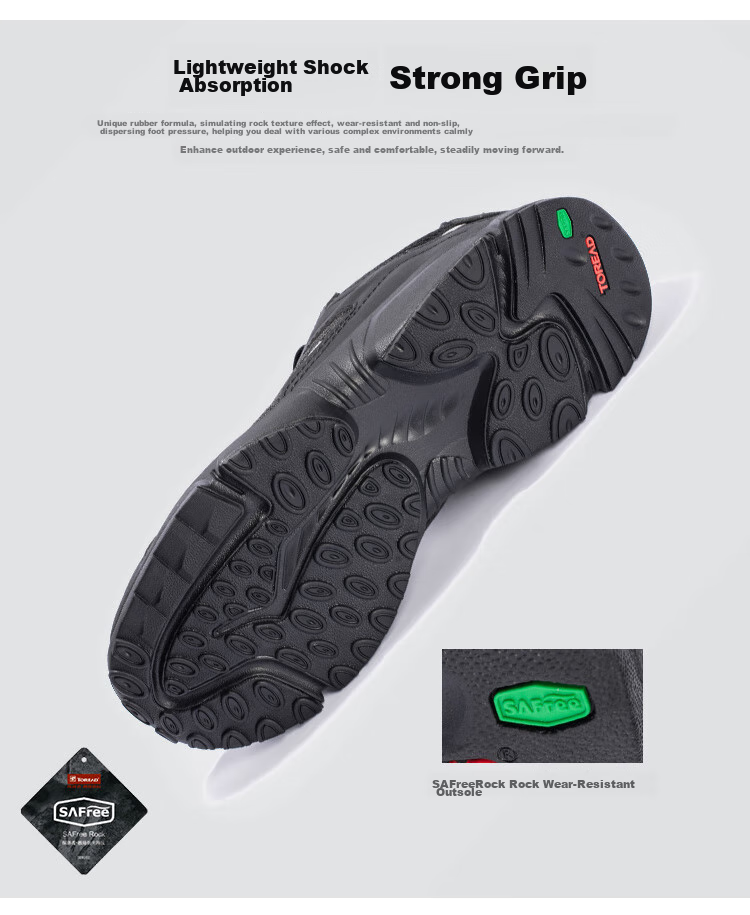 TOREAD Hiking Shoes for Men, Spring And Summer, Non-Slip, Wear-Resistant, Breathable Mountaineering Shoes, Lightweight Casual Sneakers TFAACN81916 4
