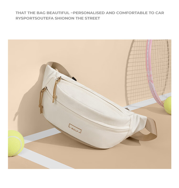 GOLF Chest Bag, Unisex Crossbody Bag, Casual Lightweight Phone And IPad Bag, Versatile Cycling Sports Waist Pack, Running Bag 32