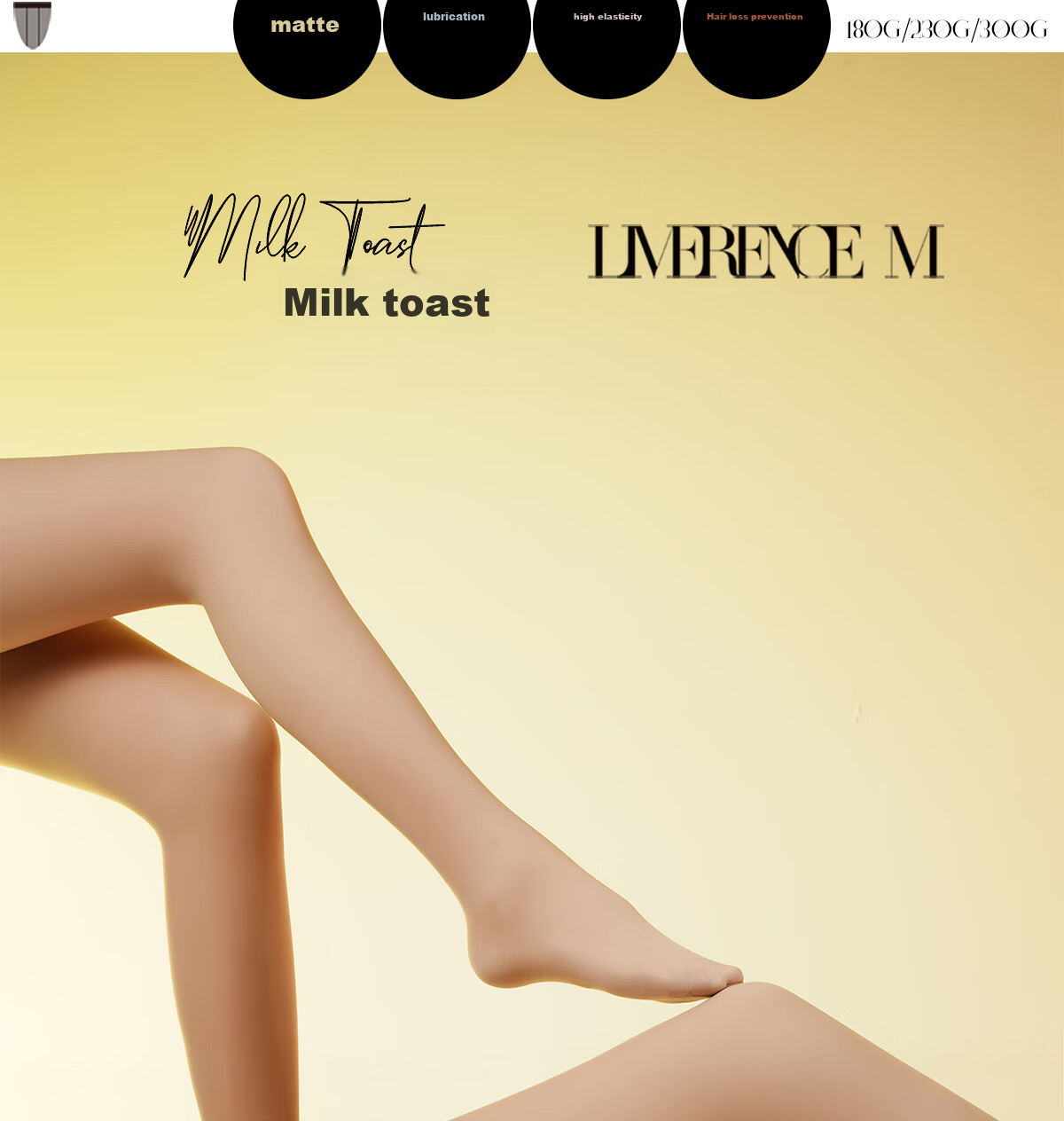 Limerence M [Milk Toast] Bare Leg Miracle, Autumn And Winter Thick Stockings, Base Layer Pants, 300g Thickened Fleece, Fair Skin Tone, One Size Fits All 1