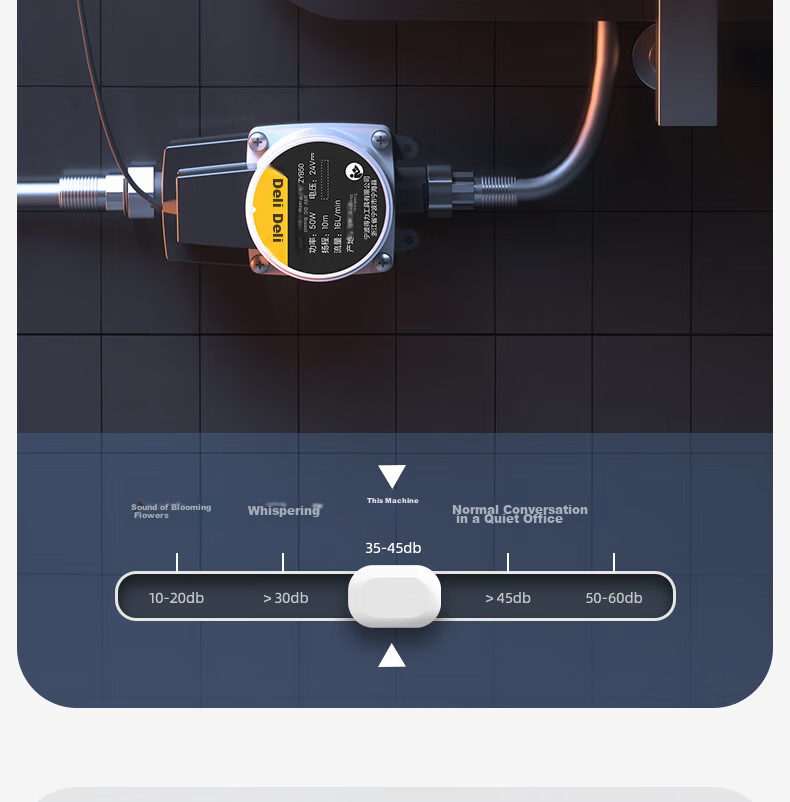 Deli Fully Automatic Booster Pump for Home Use, Tap Water And Water Heater Pressure Boosting, Water Pump, DC Pump, 75W Water Pump 14