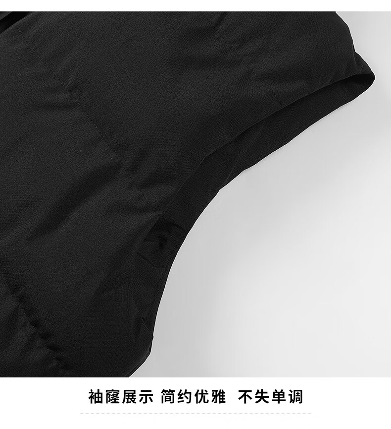 Huili Men's Vest, Winter Warm Cotton Waistcoat, Men's Sleeveless Jacket, Stand-Up Collar Versatile Outerwear, Black, 3XL 13