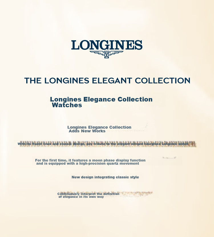 LONGINES Swiss Watch, Elegant Collection, Women's Leather Strap Quartz Watch L43304110 2