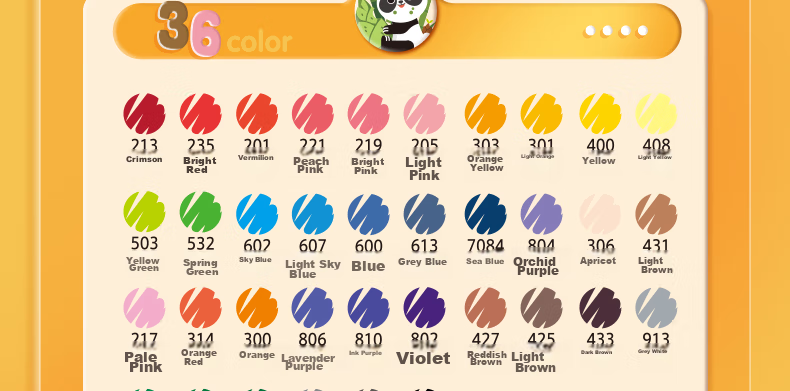 M&G Stationery, 36 Colors Food-Grade Water-Based Markers, Children's And Student Watercolor Pens, Drawing Pens, Dual-Tip Thick And Thin Triangular Barrel, Washable, Birthday And Graduation Gift, APMT80C7 42