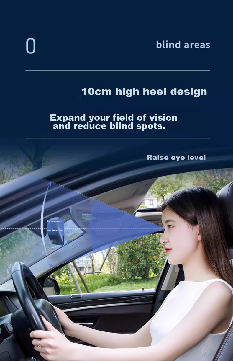 HELLOLEIBOO All-Season Car Seat Cushion for Short Women, Driver's Seat Height-Increasing Pad for Interior 13