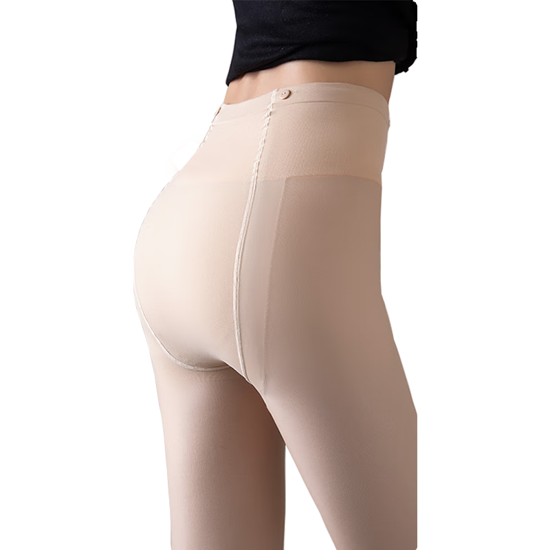LangSha Detachable Leggings for Women, Bare Leg Effect, Stockings for Autumn And Winter, Double-Layered Fake Translucent Skin, Thickened And Fleece-Lined, Suitable for Outdoor Wear