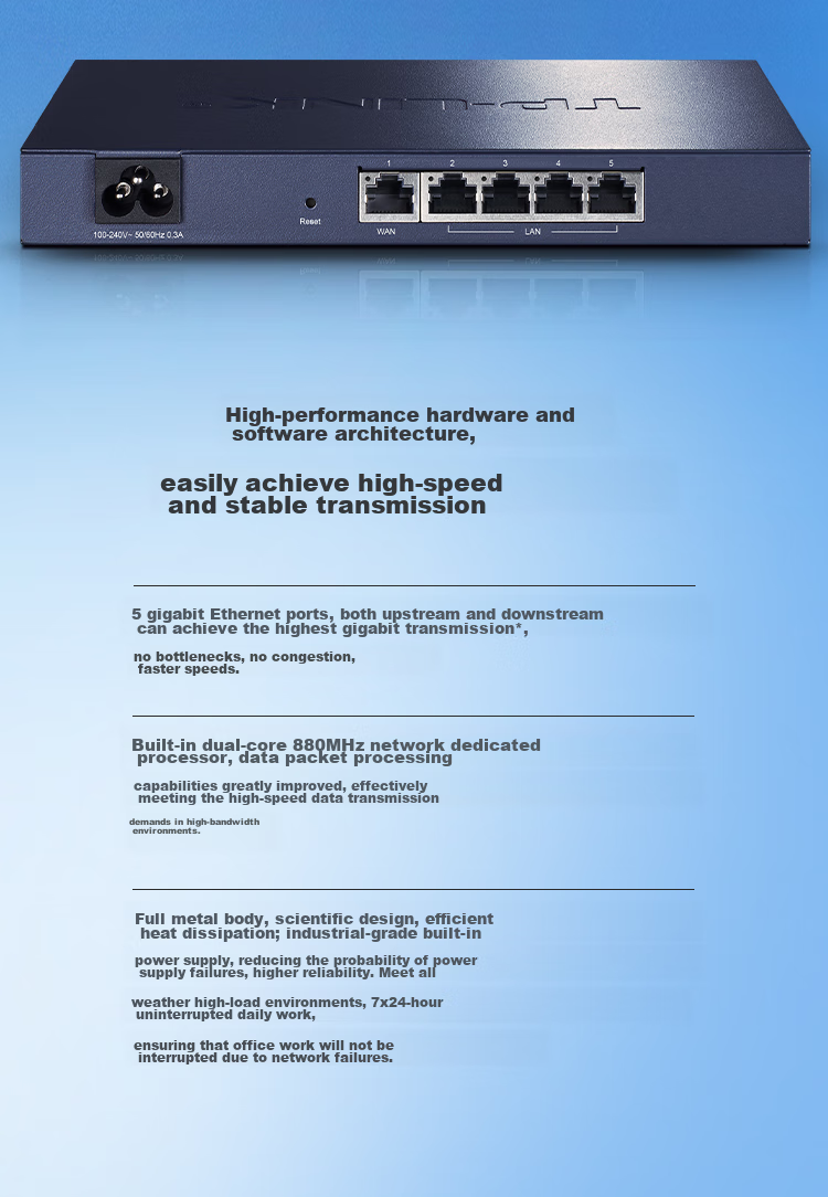 TP-LINK Enterprise-Grade Gigabit Wired Router, Firewall/VPN, TL-R473G 4