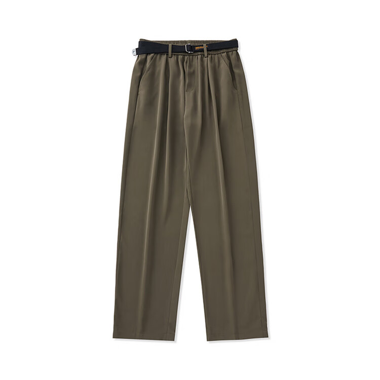 Touhaoqingnian Casual Pants for Men, Spring And Autumn Loose-Fitting High-Quality Draping Tapered Trousers, Plus Size Wide-Leg Dress Pants, Black, M 16