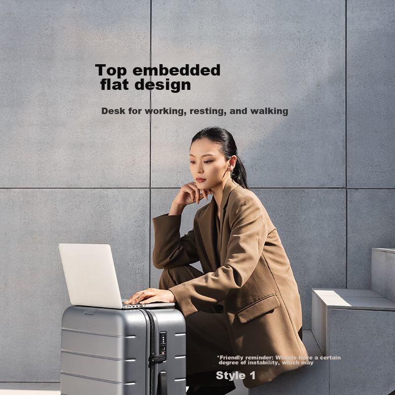 Чемодан Xiaomi Mijia Luggage, 20-дюймовый ручная кладь, поликарбонатный, с кодовым замком, бежевый