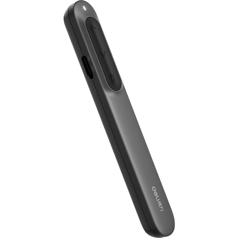 Deli Teacher-Specific PPT Projection Pointer, 100-Meter Remote Control Laser Page-Turning Pen, Laser Pointer Teaching Pointer Presentation Pointer, Wireless Presentation Page-Turning Pen for Teachers, Cat Teaser Pen Red Light MA100