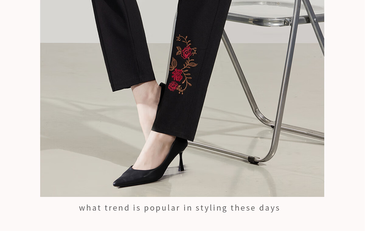 YUZHAOLIN Mom's Pants Spring And Autumn Casual Trousers Middle-Aged And Elderly Women's Straight-Leg Grandmother Pants Y23KK2624 14