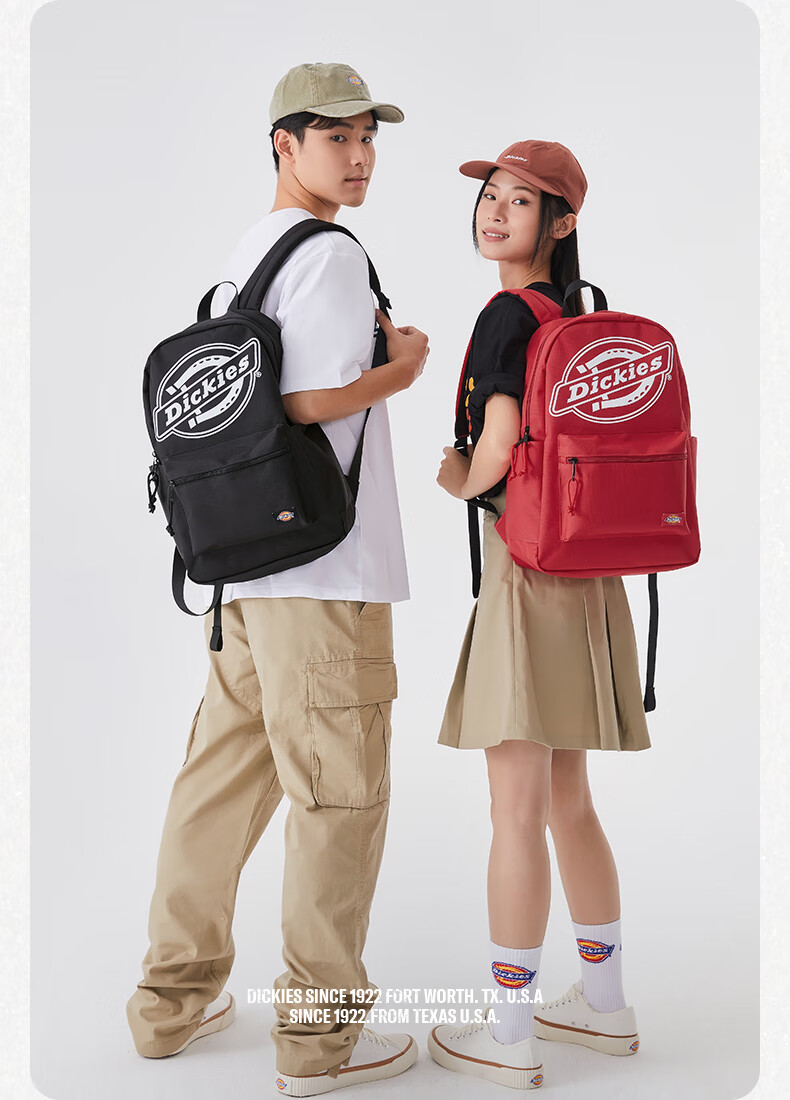 Dickies Backpack for Women DK Hidden Compartment Large Capacity School Bag with Multiple Compartments for Middle And High School Students Lightweight Casual Outdoor Travel Bag 10