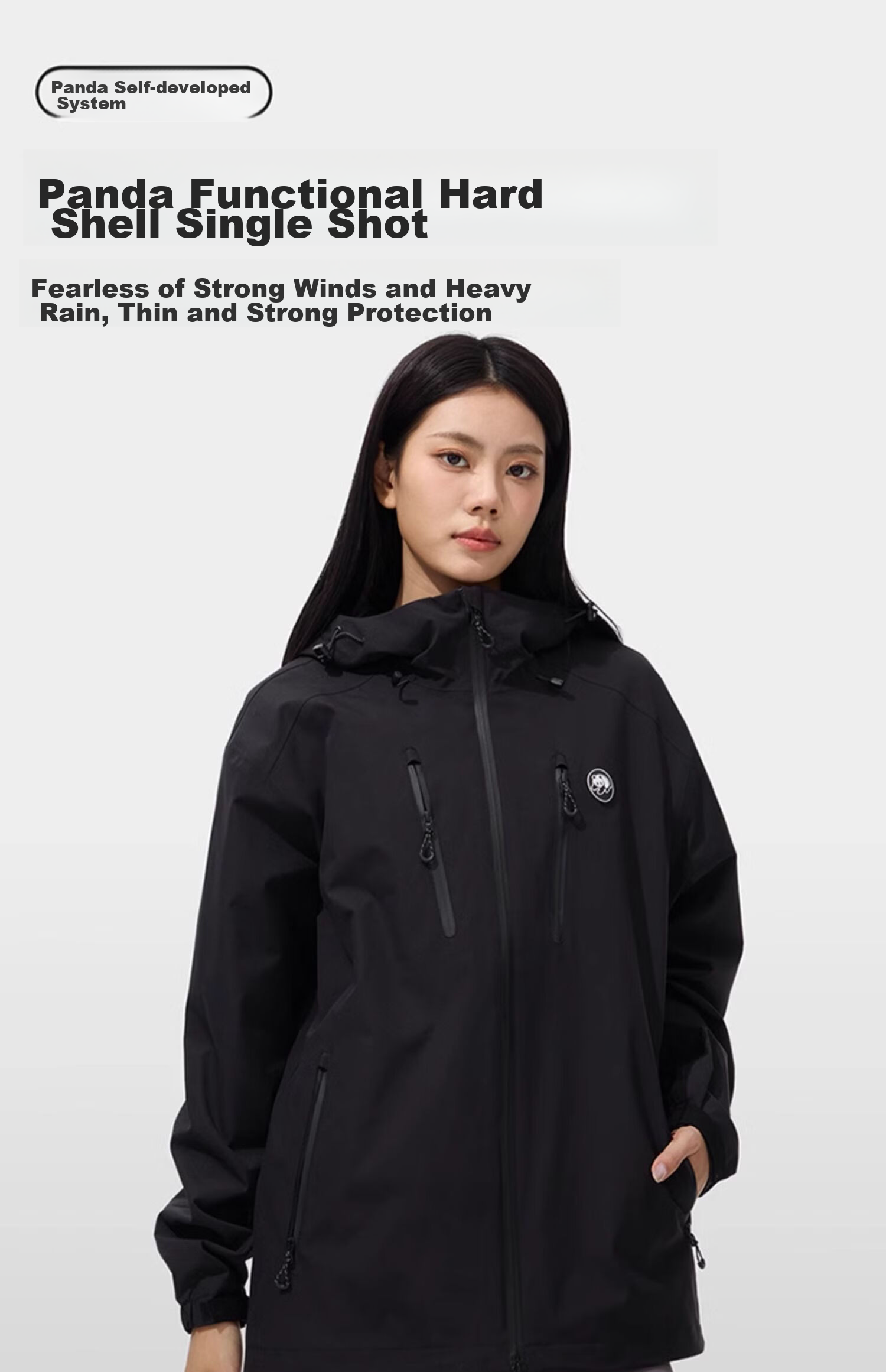 CAMEL Outdoor Single-Layer Jacket, Unisex Style, Windproof And Waterproof Mountain Series Jacket, A34BA31166, Night Purple, XL 5