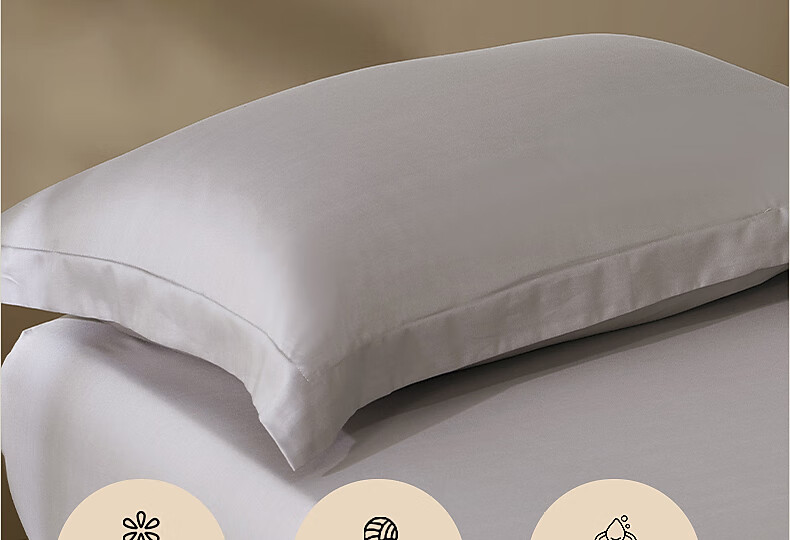 Bailisi Shuixing Jiafang Brand 60-Count Long-Staple Cotton Pillowcase, Single Piece, Double Pillow Cover, High-Count Sateen, for Family Use 16