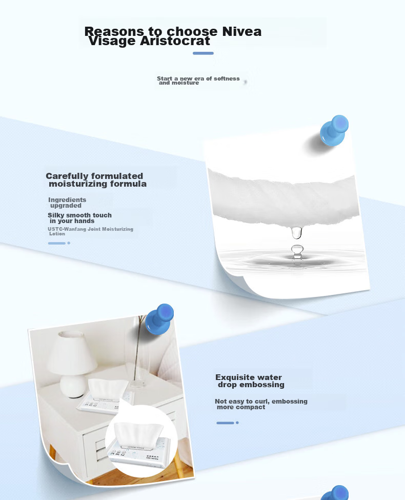 Nepia Noble Cream Tissue Paper, 40 Sheets Per Pack, 40 Packs Per Box, Moisturizing Tissues, Cloud Soft Tissue, Suitable for Sensitive Noses 7