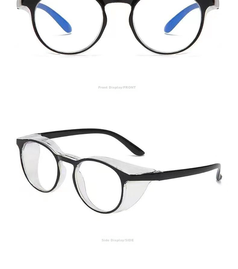 Cuntiandaofu Windproof Goggles, Pollen-Proof Glasses, Blue Light Blocking Glasses, Soft Protection, Anti-Fog And Blue Light Blocking Clear Frame Glasses 18