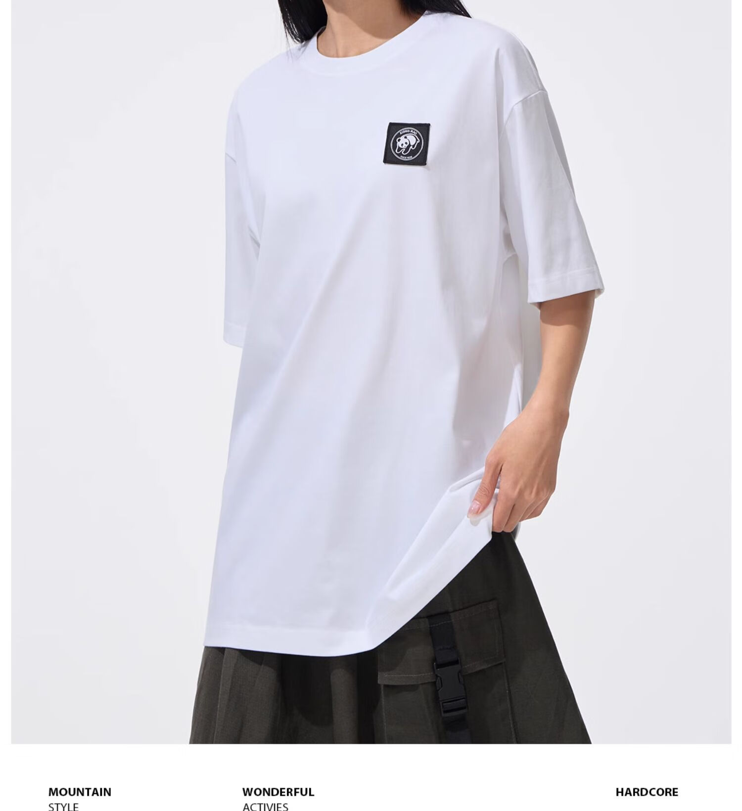 CAMEL Outdoor Unisex Casual Short-Sleeve T-Shirt, Round Neck, Cool And Breathable Top [Panda Collaboration], A34BA6K170 20