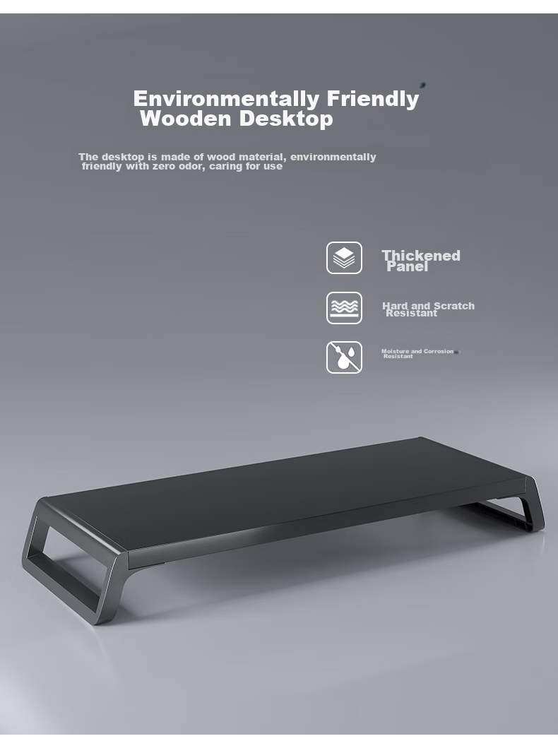 Shanshanmuyi Computer Monitor Riser Stand, Display Support Bracket, Height-Increasing Base, Desktop Organizer Shelf, Office Desk Storage Rack 13