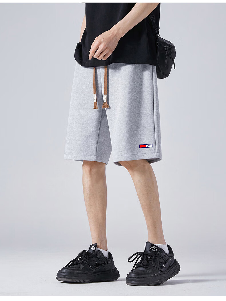 Huili Shorts, Summer Men's Sports Shorts, Loose-Fitting Outdoor Shorts for Men, Knee-Length Beach Shorts 5