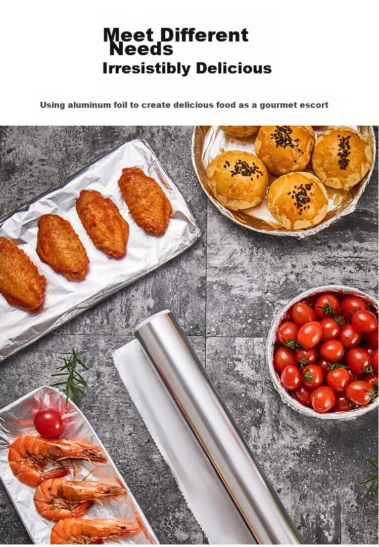 Suncojia Aluminum Foil, 10-Meter Boxed, for Kitchen Baking, Barbecue, Oven, Air Fryer, Locks Moisture, Keeps Food Fresh, Prevents Burning 7