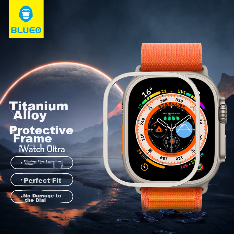 Lanxingxiansheng Compatible with Apple Watch Protective Case, Suitable for Apple Watch Ultra 4/Ultra 3/Ultra 2/Ultra 1 Frame, IWatch Hard Shell, 49mm Shockproof And Scratch-Resistant 1