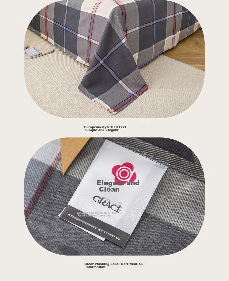 Grace 7A Antibacterial Bedsheet Single Piece, Brushed Single Mattress Cover Bedspread Bed Skirt, 2.3*2.5 Meters 9