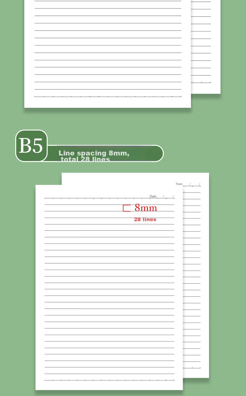 Youxueku A5 Soft Cover Lined Notebook, High-Quality Stitched Notebook for Students And Exam Preparation, Error Correction Book with Text Style, Sweet Design, 4-Pack Set, Mid-Autumn Festival Gift 13