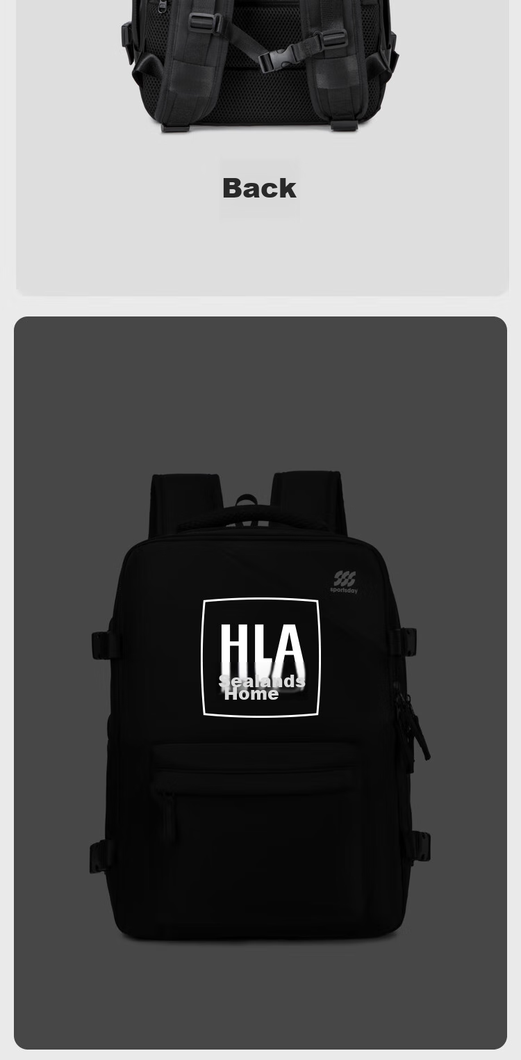 HLA Backpack for Women And Men, Large Capacity Travel Bag for Short Trips, Business Trip Luggage, 16-Inch Laptop Bag, School Bag 22