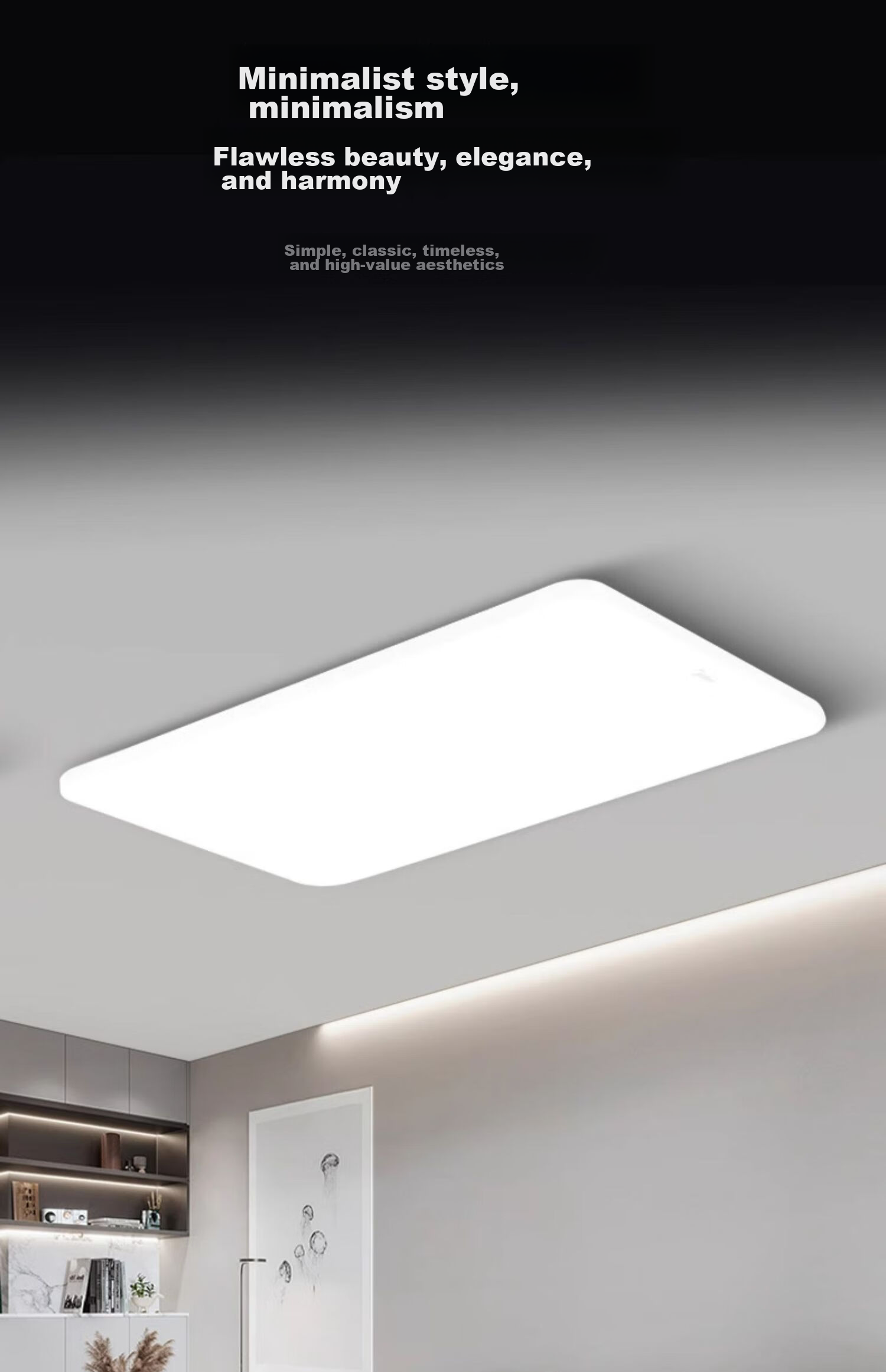 Midea Living Room Ceiling Light, Full Spectrum Eye Protection LED Ceiling Light, Modern And Simple Design, 140W Living Room Smart Control A1 with Installation Included 7
