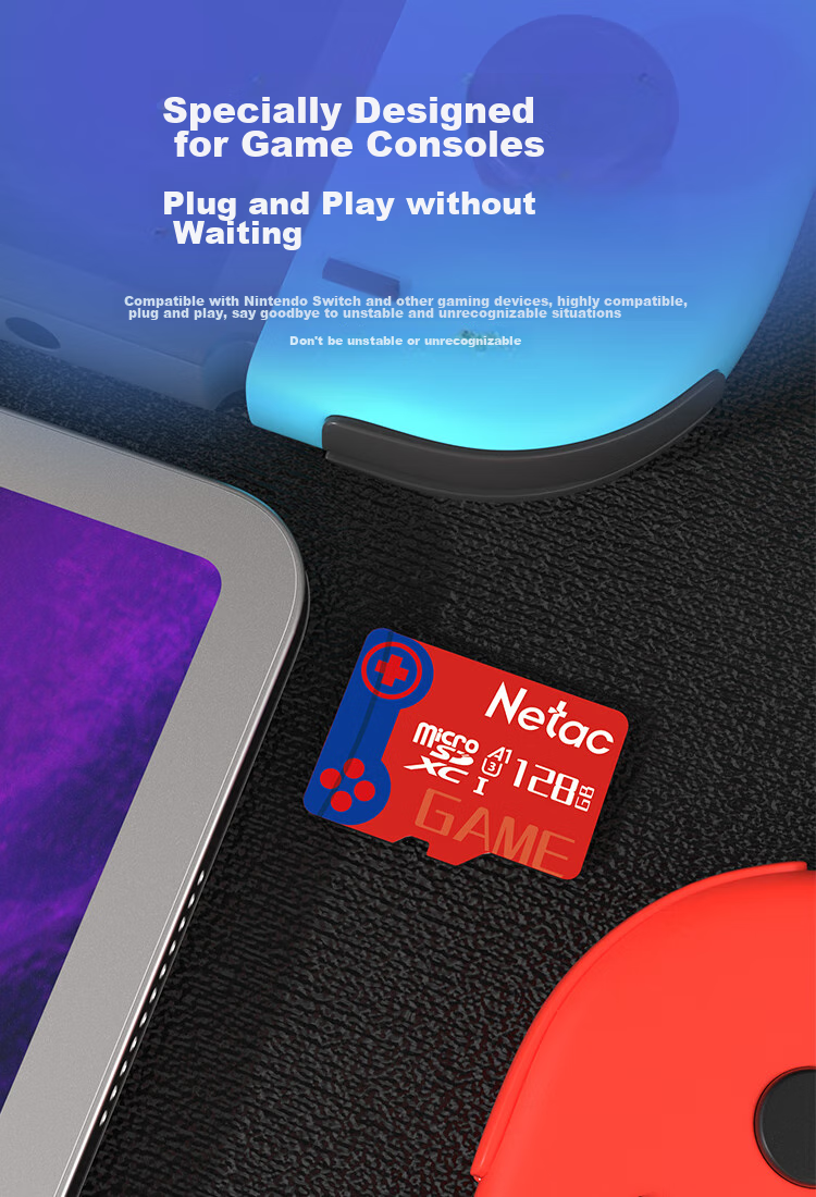 Netac 128GB TF (MicroSD) High-Speed Storage Card for Nintendo Switch NS Console, A1 U3 V30 4K HD, Compatible with Dashcams & Surveillance 2