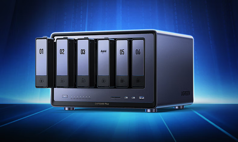 UGREEN Private Cloud DXP6800 Plus Six-Bay 10G NAS Network Storage Server, AI Photo Album File Data Backup Remote Sharing Enterprise Office Hard Drive Cloud Space 11