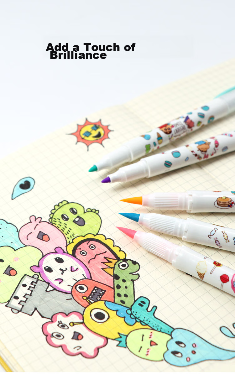 ZEBRA Crayon Shin-Chan Limited Edition Dual-Tip Highlighter, Rainbow Color Planner Pen, Student Emphasis Marking Pen, WFT8-CS Gentle Purple 2