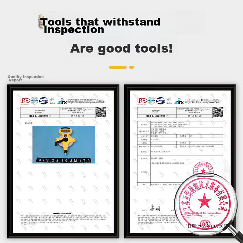 Tianqirui 100-Meter Handheld Fiber Tape Measure, Cross-Shaped Long Tape Measure, Engineering Ruler, Ground Measuring Tape, Leather Tape Measure, Ground Insertion Measuring Ruler 1