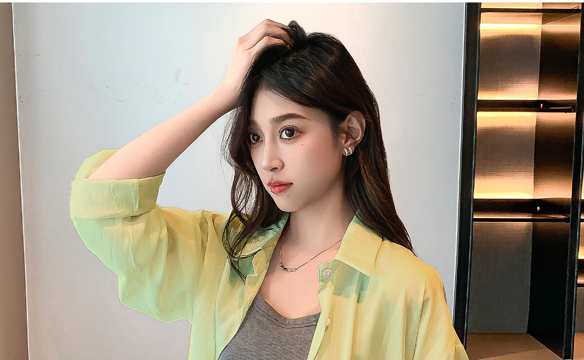 Halo Queen Long Sleeve Shirt Women Spring Autumn Mint Mambo Loose Premium Thin Jacket H13QC2955 14