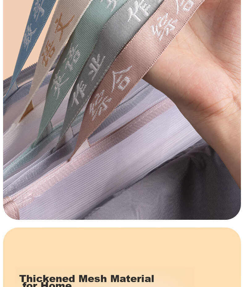Deli School Supplies Mesh Zipper Pouches, File Folders for First Grade Elementary And Middle School Students, Subject Classification Bags, English Language Arts 5-Pack 13