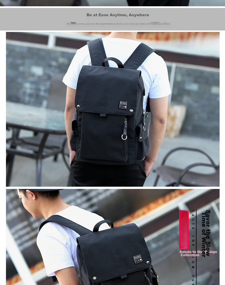 HALFEEL Backpack for Men, Large Capacity Business Travel Laptop Backpack for Middle School, High School And College Students 8