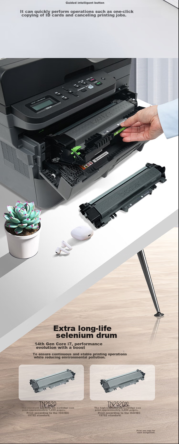 Brother DCP-L2648DW Black And White Laser Printer with Copy And Scan Functions, 34 Pages Per Minute, Wired/wireless Remote Automatic Document Feeder, Duplex Printing, for Home And Office Use, High Capacity Consumables 9