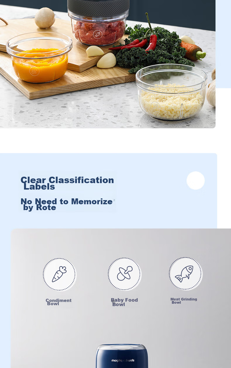 Morphyrichards Wireless Portable Baby Food Maker, Mini Garlic Masher, Baby Food Processor, Blender, Small Seasoning Machine MR9403 One's Member 6