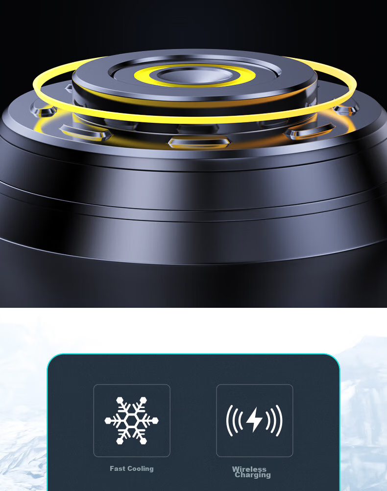 Maitai [1 Battery] Magnetic Phone Cooler, Rechargeable Semiconductor Cooling Fan for Live Streaming, Wireless Long-Lasting Cooling Device, Suitable for Tablets And Compatible with Apple And Black Shark Phones 2