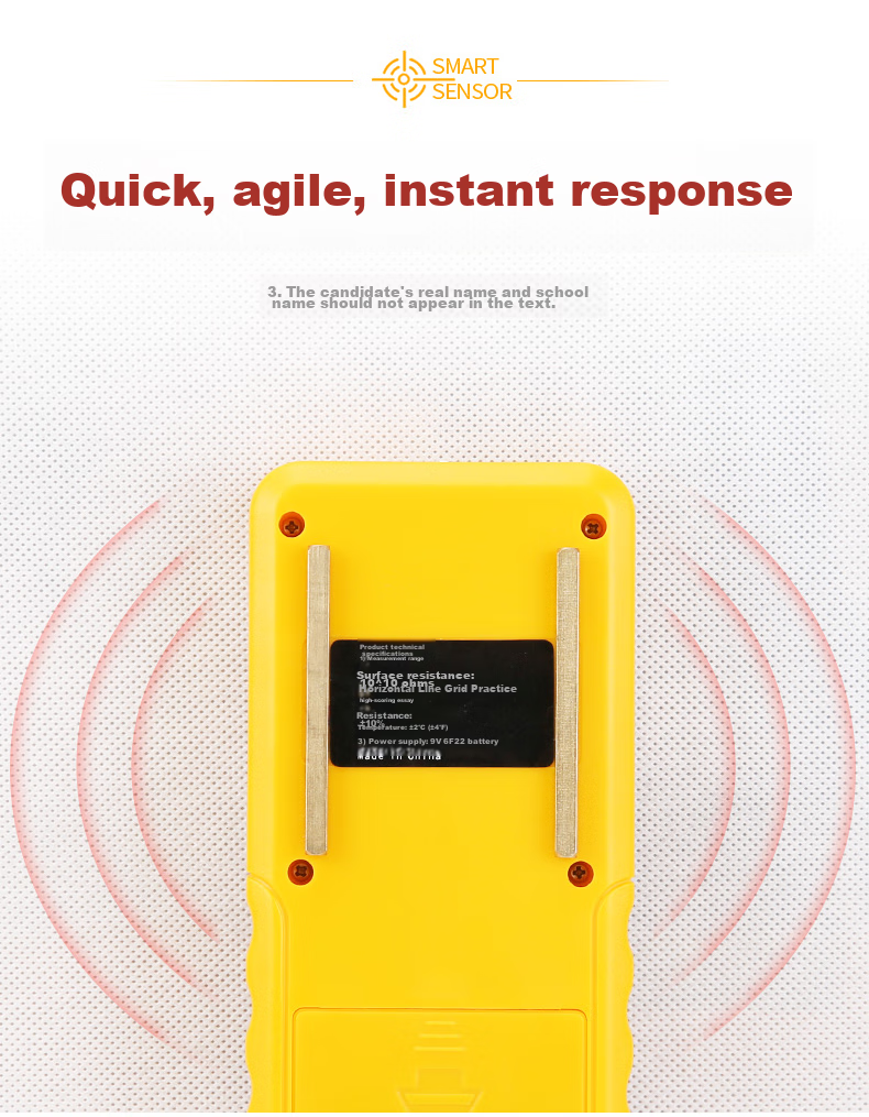 Xima AS982 Surface Resistance Tester, Impedance Meter, Insulation Resistance Detector, Electrostatic Tester 5