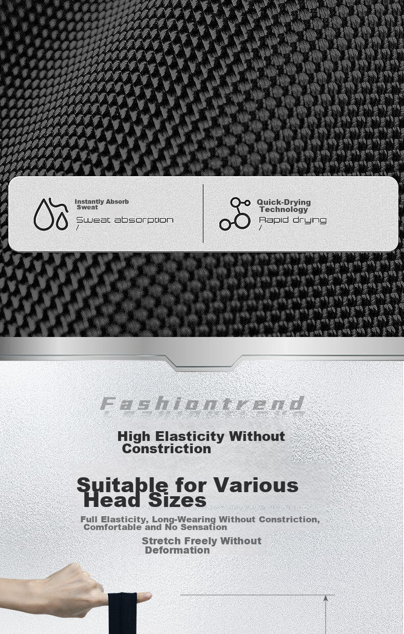 Li-Ning Sweatband Sports Headband for Men And Women, Sweat-Absorbing And Sweat-Directing Headband, Basketball Headband, Hair Tie, Running Headband, 2 Pieces with Forehead Band 8