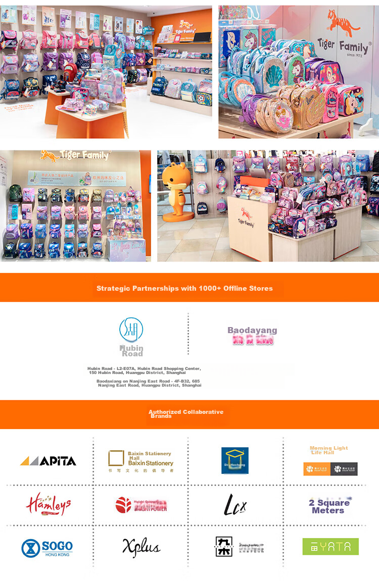 TigerFamily Middle School Backpack for Grades 3-9, Children's Spine-Protecting And Load-Reducing Backpack, Suitable for Boys And Girls 19
