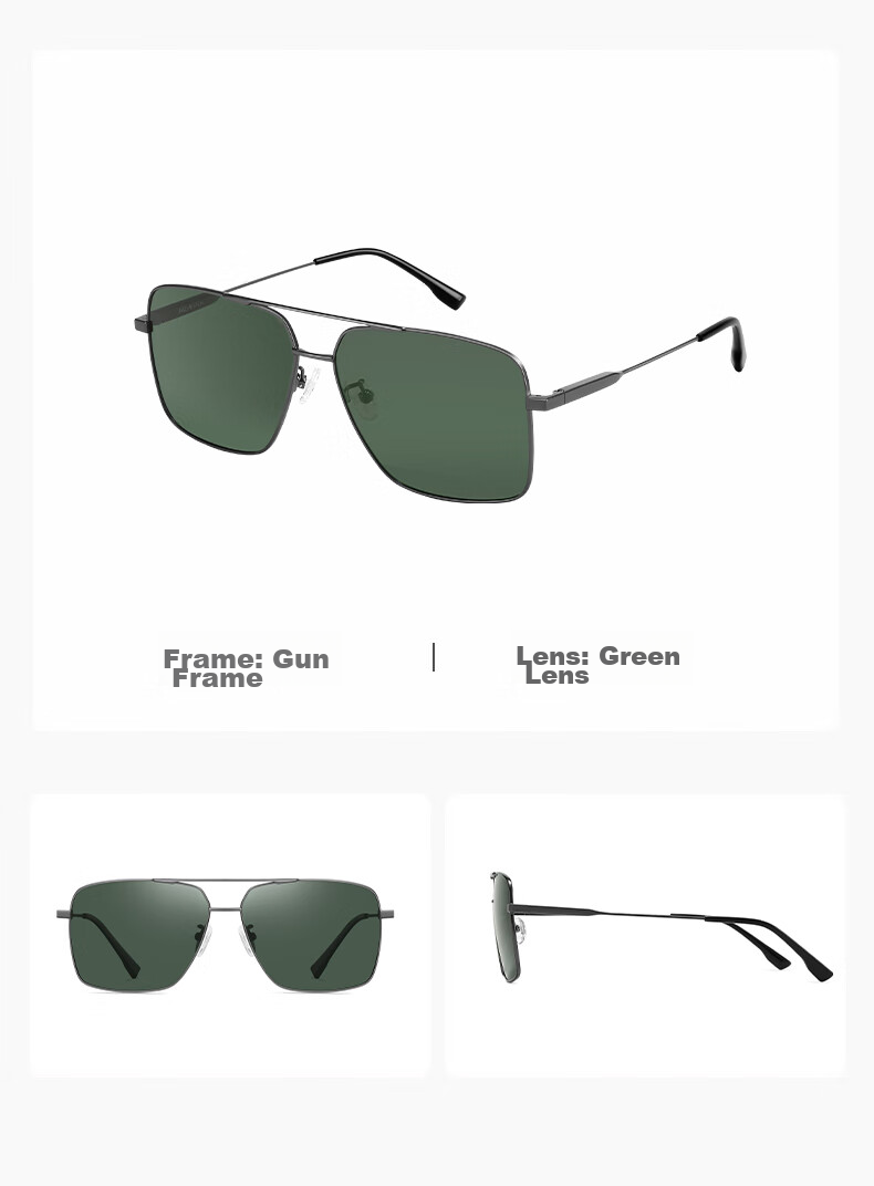 HLA Polarized Sunglasses, High-End Sunglasses for Men, Outdoor Driving UV Protection Glasses Gift 242 11