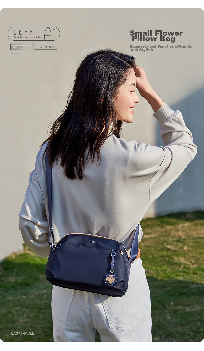 Laifu Women's Crossbody Bag, Fashionable Pillow Bag, Lightweight Versatile Mom Bag, Casual Shopping Shoulder Bag, Birthday Gift 2