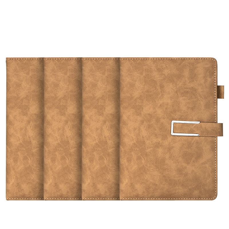 Deli Customizable Notebook, 16K/128 Sheets Large Sheepskin Cover, Thickened Leather Surface Notebook, Journal Diary, Brown BP150