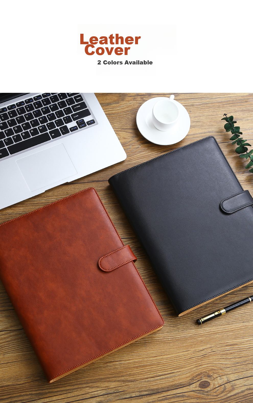 [Lowest Price Online] Faramon (Faramon) A4 Loose-Leaf Notebook, Detachable Pages, Replaceable Inner Pages, Business Notebook, Office Meeting Journal, A4-Brow 2