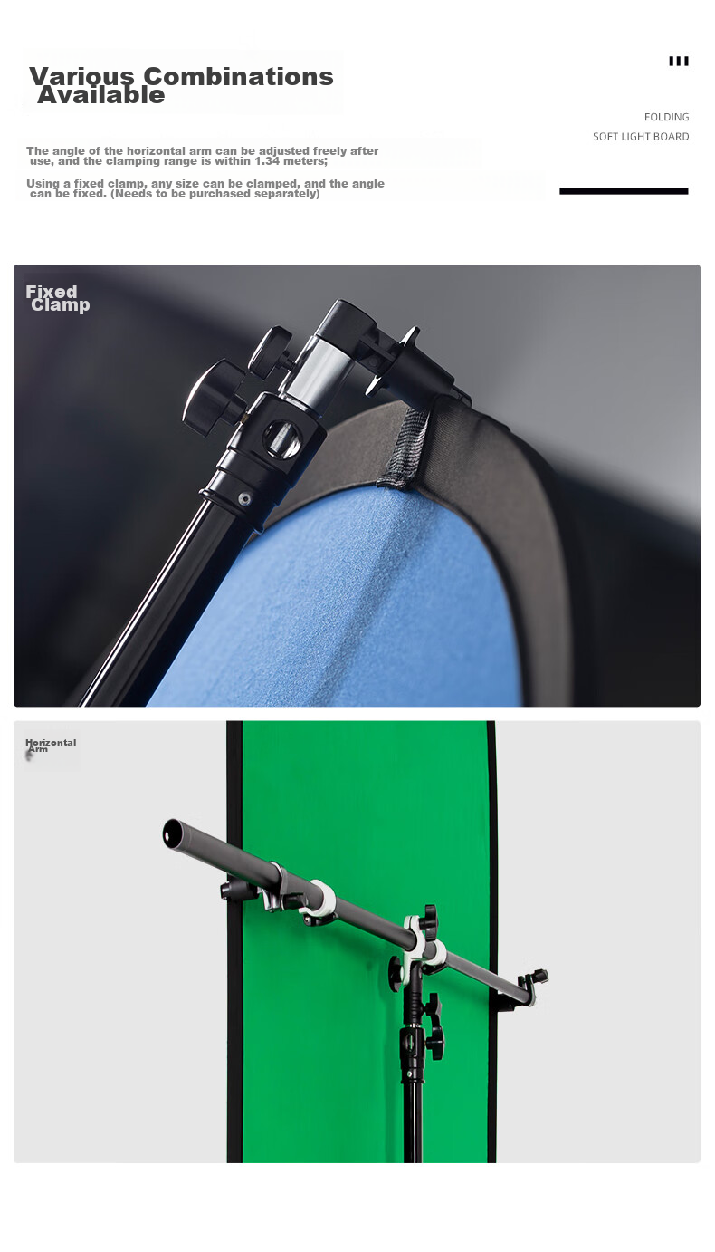 AMBITFUL Black And White Reflective Board, 150*200cm Soft Light Panel, Foldable Photography Diffusion Board for Outdoor Portrait Shooting, Portable Lighting Equipment, Collapsible Camera And Photography Fill Light Board 7