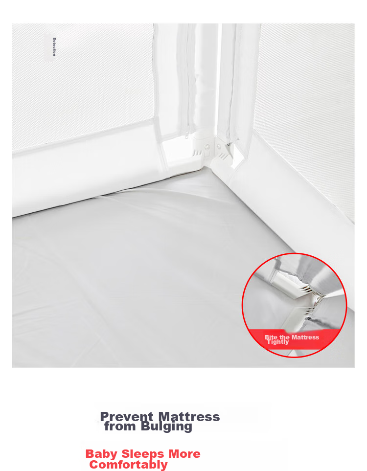 Bangbangzhu Bed Guard Rail, Baby Crib Safety Barrier, Anti-Fall Protection, 2 Meters, Galaxy Gray, Single-Sided Installatio 11