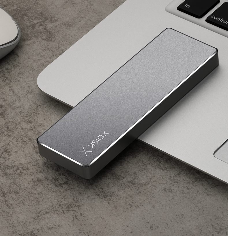 Xiaopan (XDISK) 256GB USB3.2 Portable Solid State Drive (PSSD), M Series, Type-C, Gunmetal Color, Ultra-Thin Fashionable Phone Direct Connection, High-Speed, Shockproof, Compatible with MAC 3